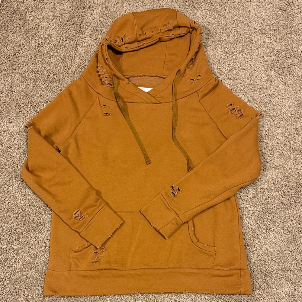 Chelsea DeBoer Distressed Hoodie